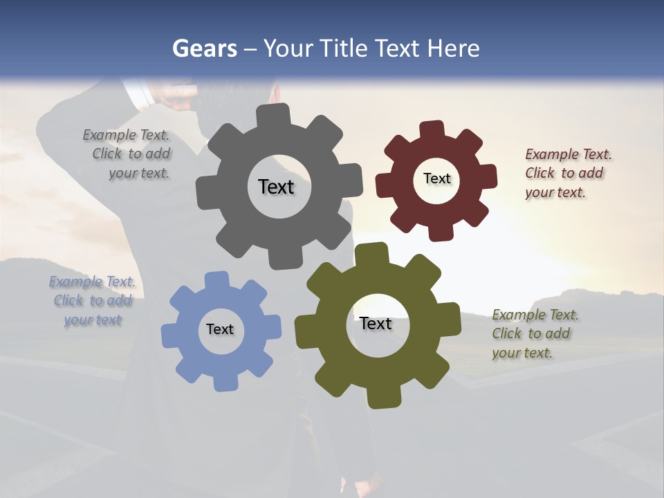 Left Future Business PowerPoint Template