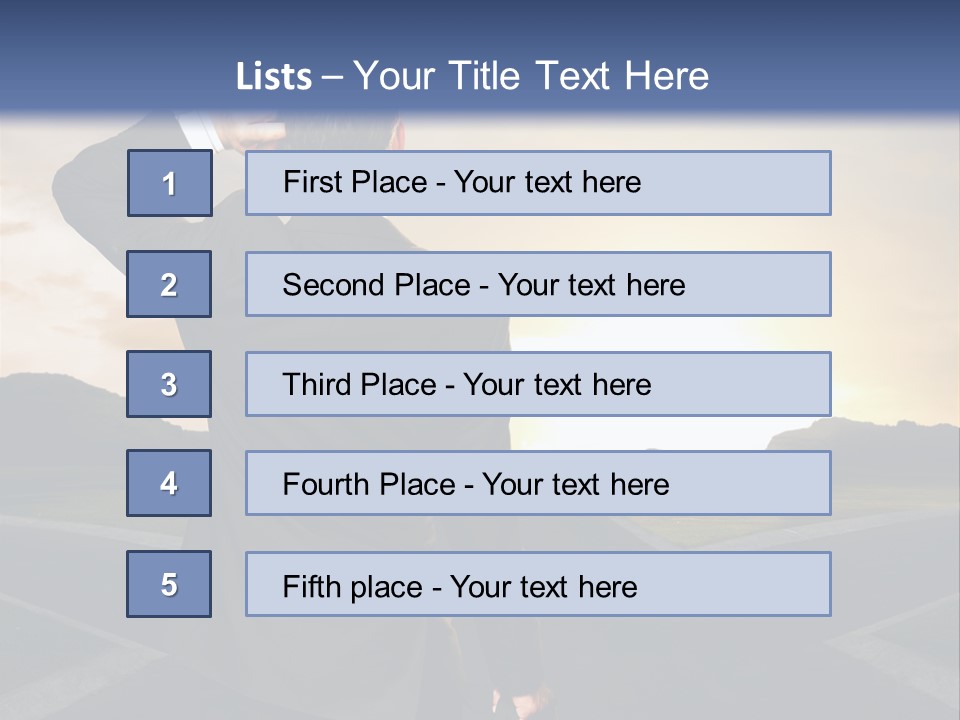 Left Future Business PowerPoint Template