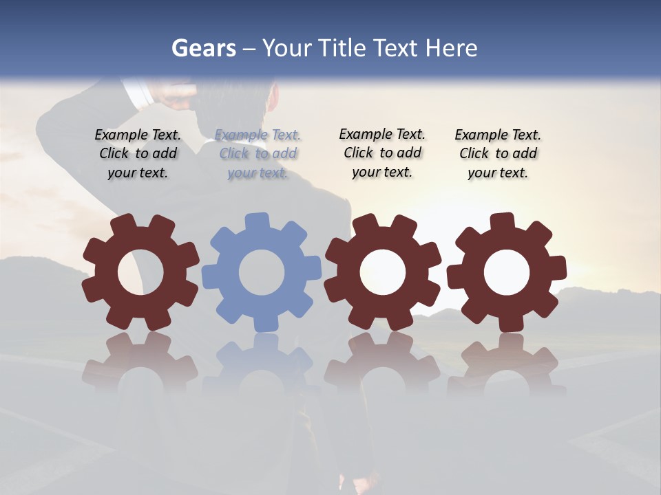 Left Future Business PowerPoint Template