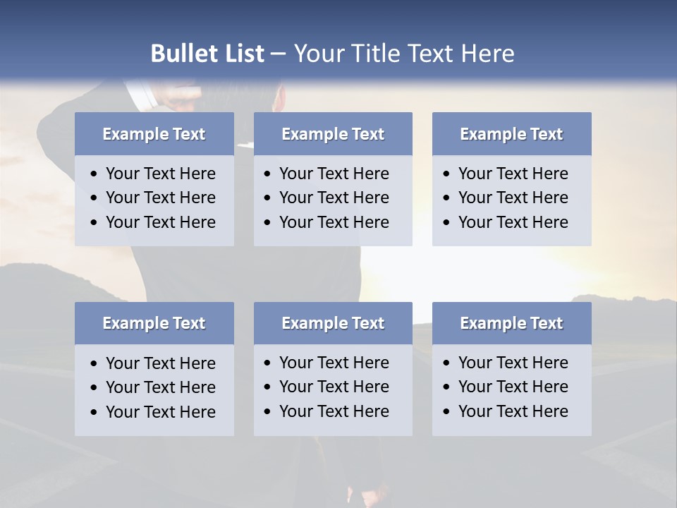 Left Future Business PowerPoint Template