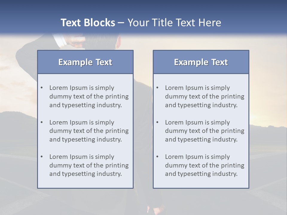 Left Future Business PowerPoint Template