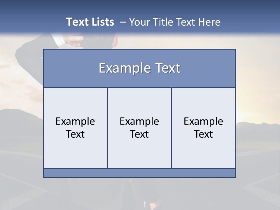 Left Future Business PowerPoint Template