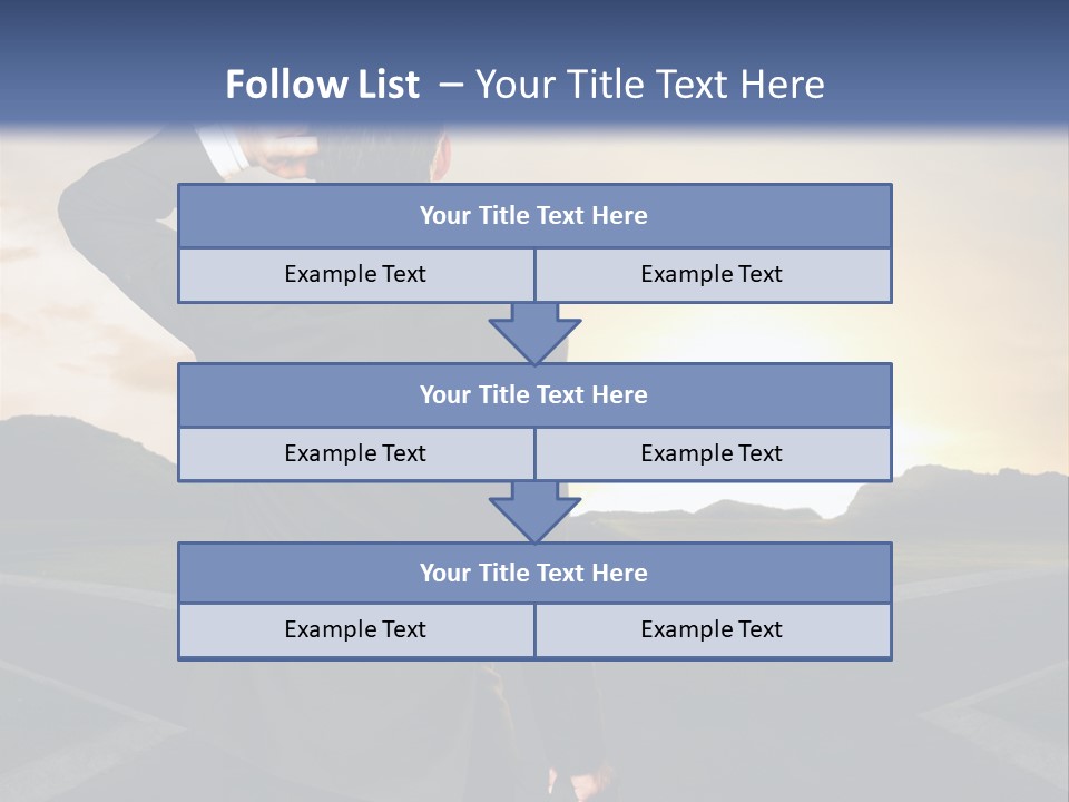 Left Future Business PowerPoint Template