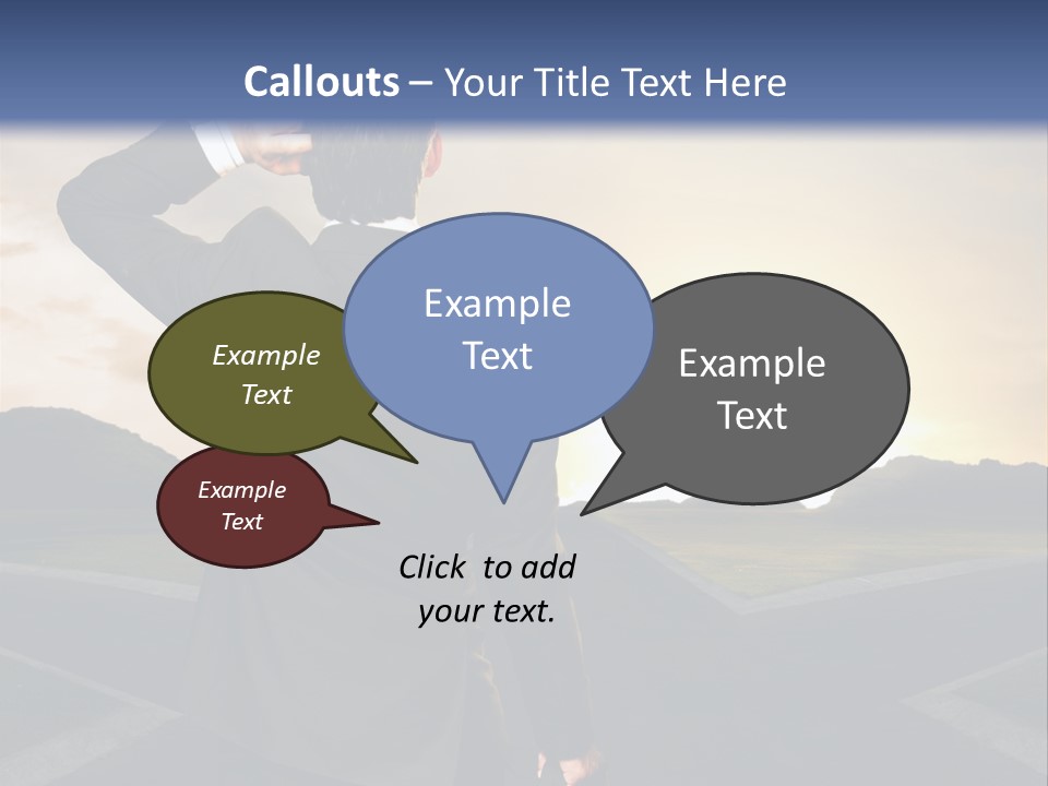Left Future Business PowerPoint Template