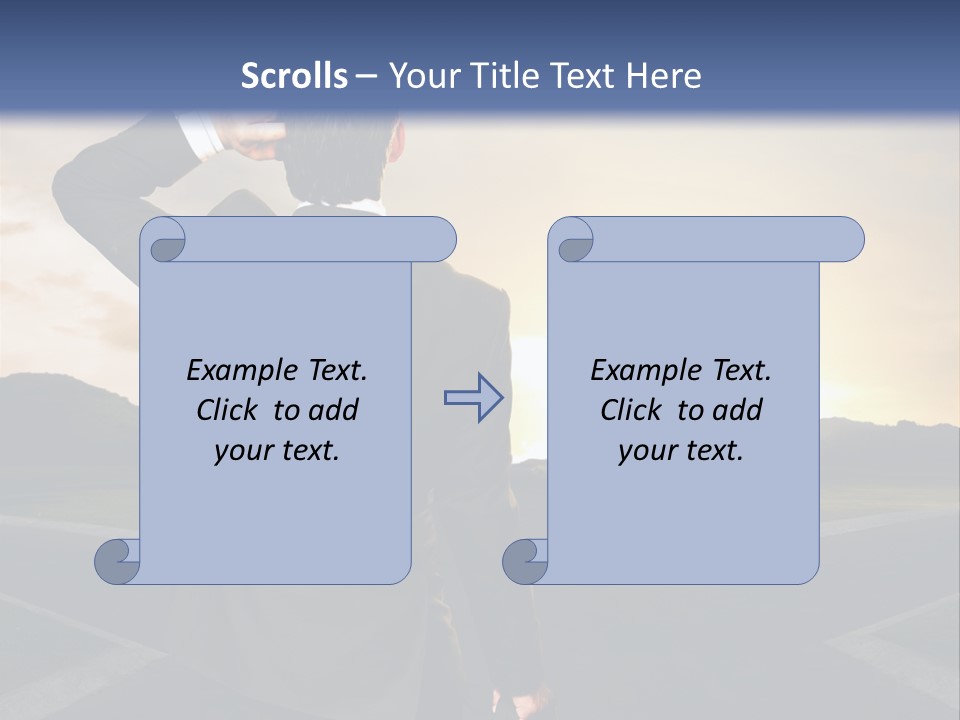 Left Future Business PowerPoint Template