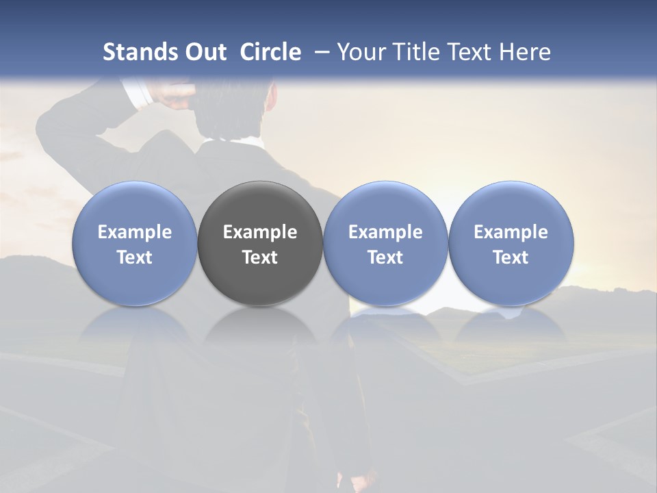 Left Future Business PowerPoint Template