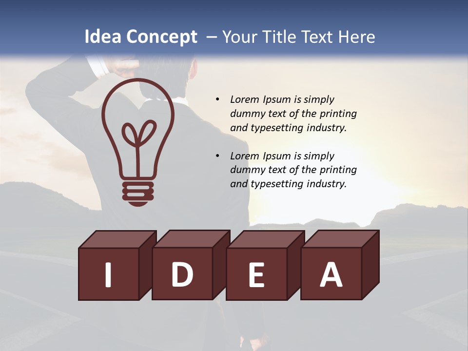 Left Future Business PowerPoint Template