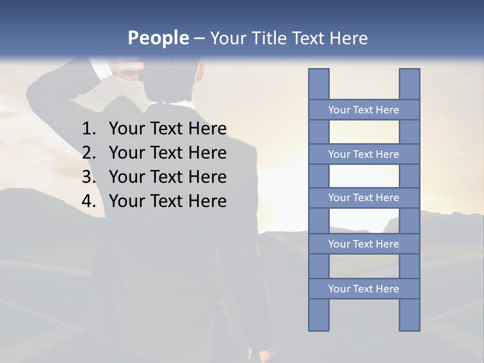 Left Future Business PowerPoint Template