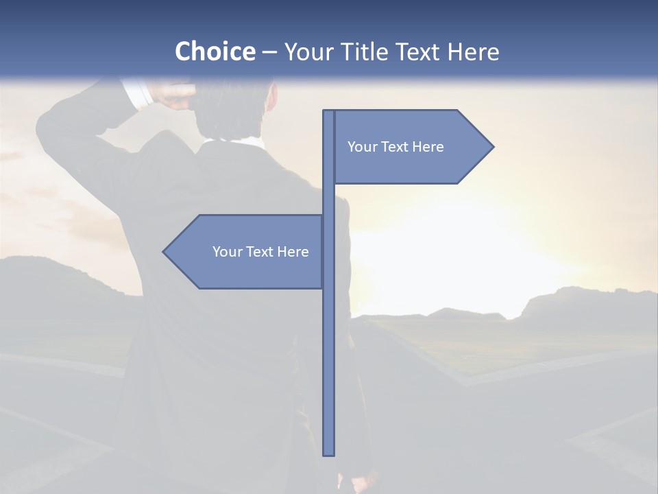 Left Future Business PowerPoint Template