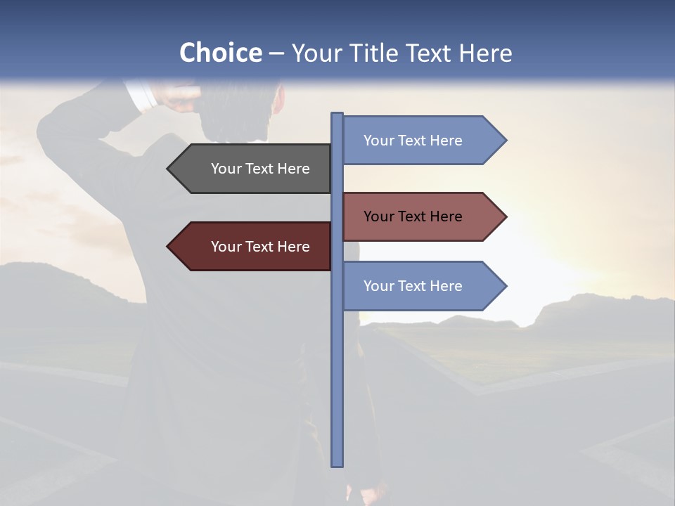 Left Future Business PowerPoint Template