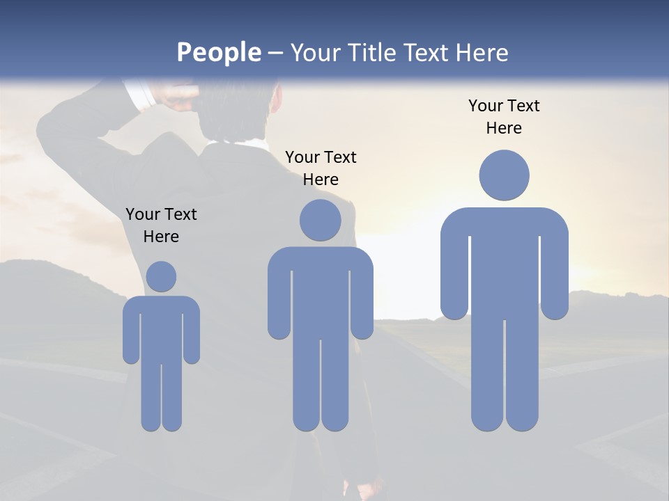 Left Future Business PowerPoint Template