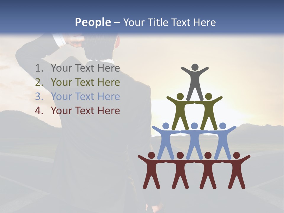 Left Future Business PowerPoint Template