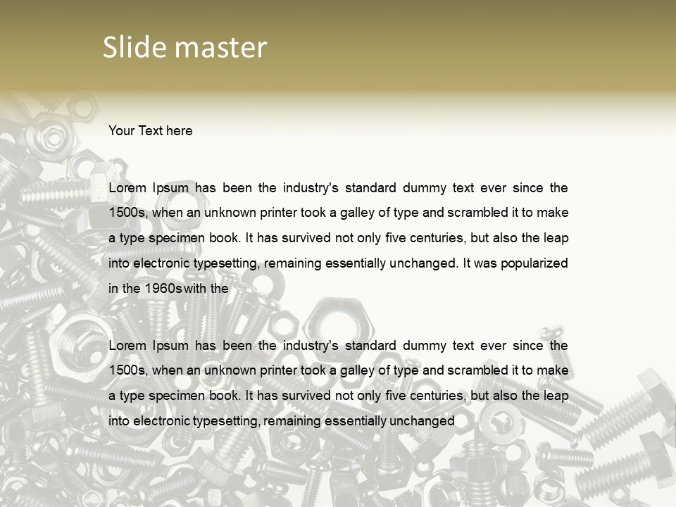 Close Nut Industry PowerPoint Template