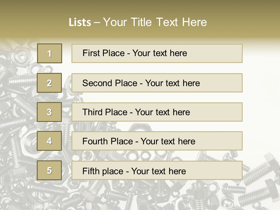 Close Nut Industry PowerPoint Template