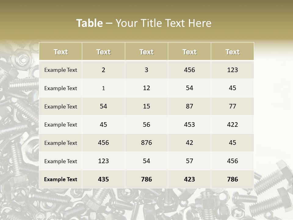 Close Nut Industry PowerPoint Template