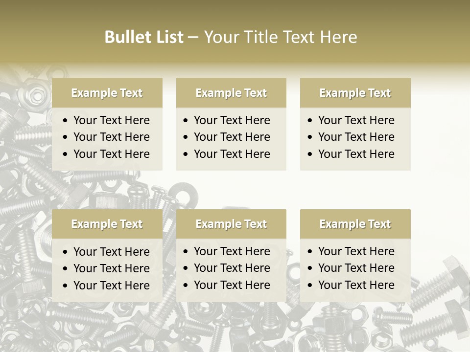 Close Nut Industry PowerPoint Template