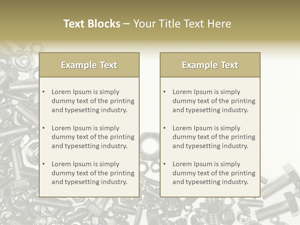 Close Nut Industry PowerPoint Template