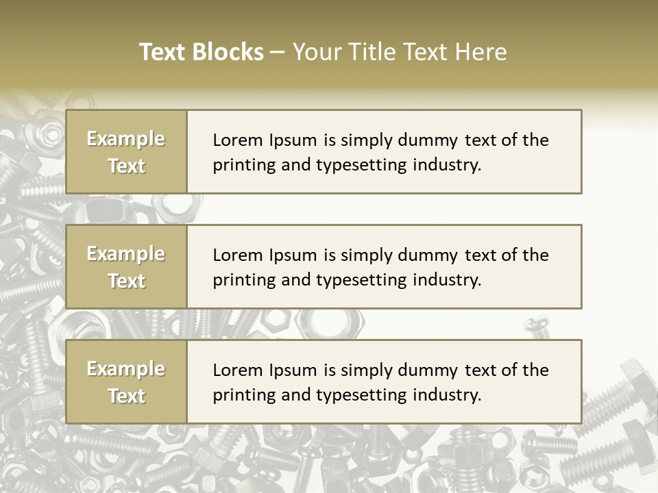 Close Nut Industry PowerPoint Template