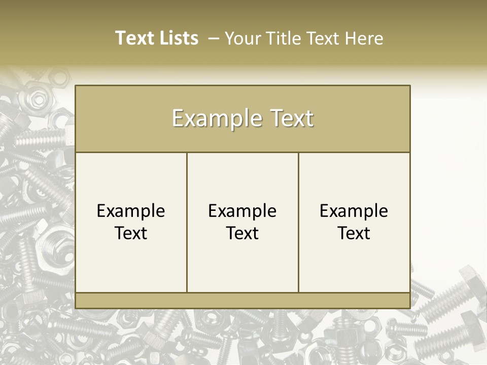 Close Nut Industry PowerPoint Template