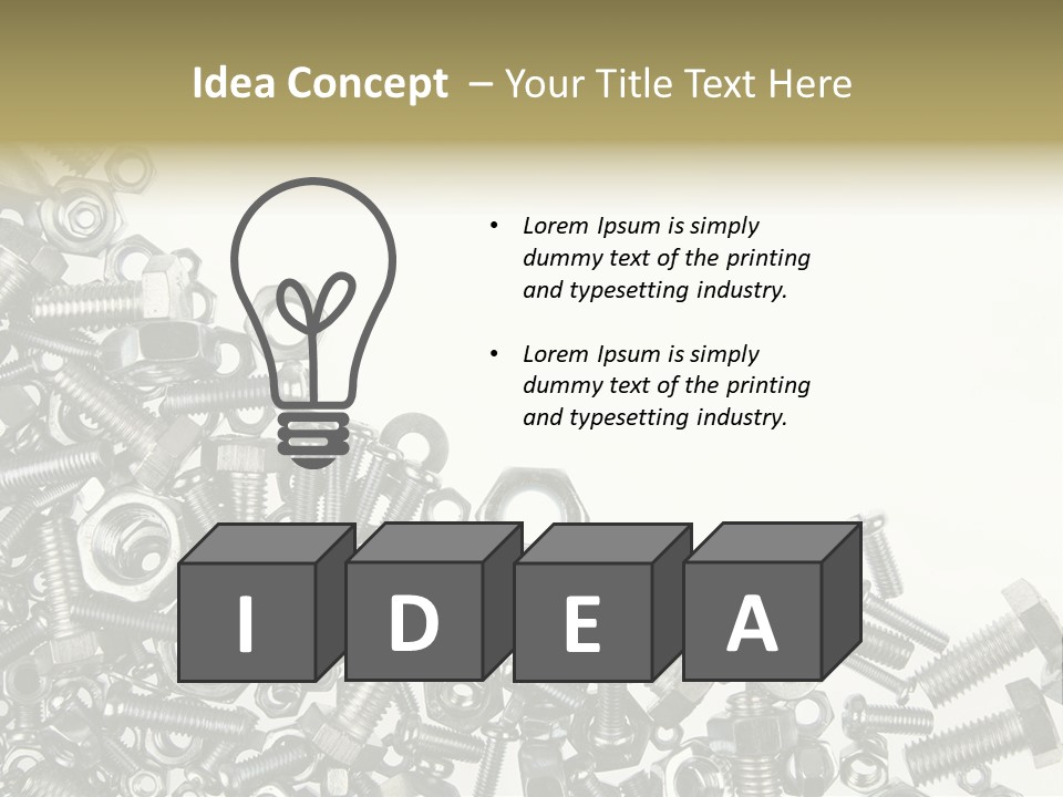 Close Nut Industry PowerPoint Template
