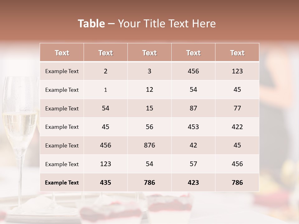 Banquet Food Mini PowerPoint Template