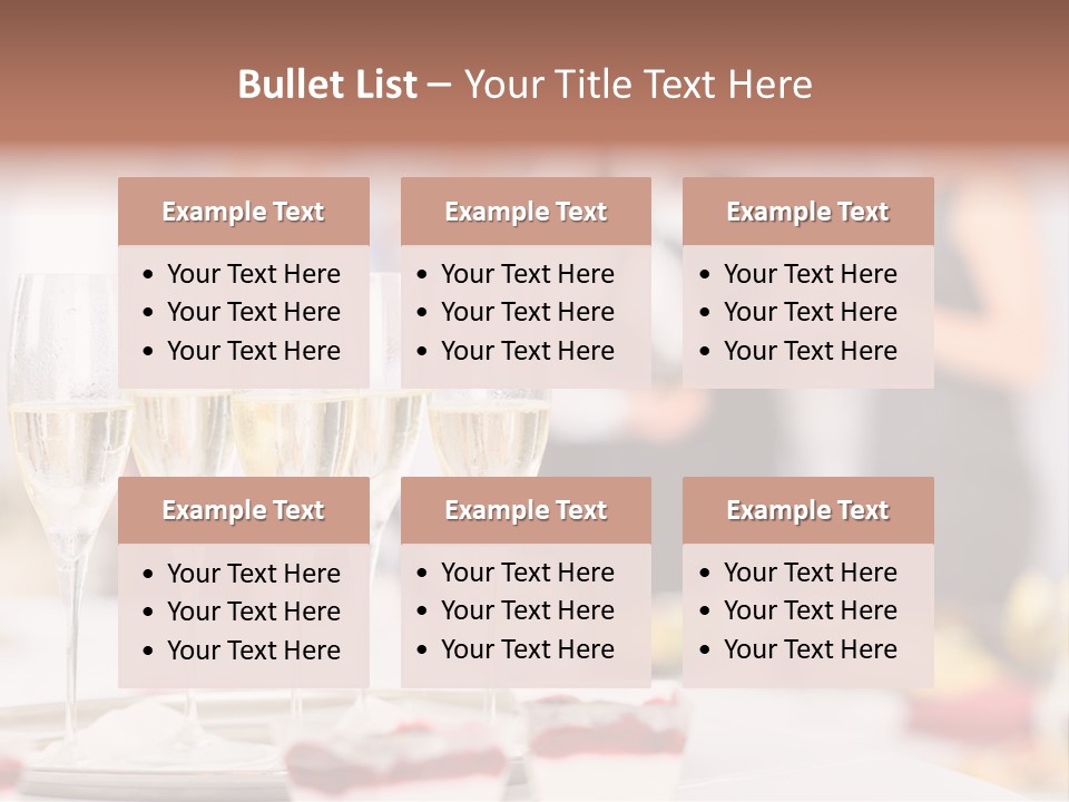 Banquet Food Mini PowerPoint Template