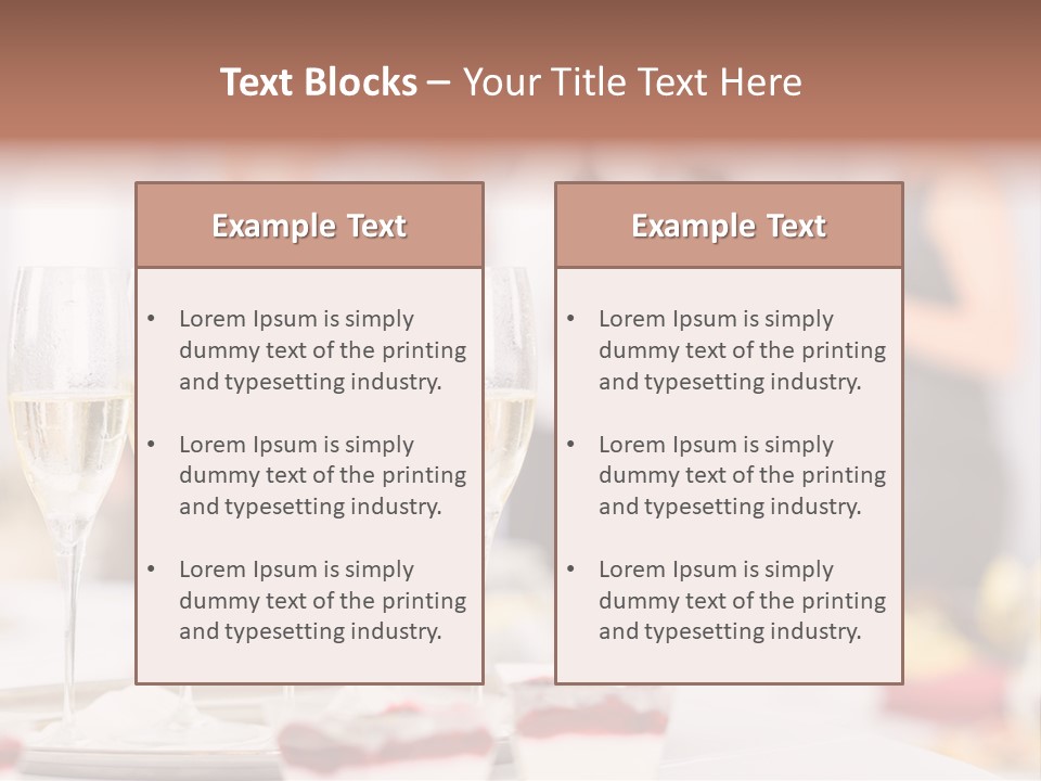 Banquet Food Mini PowerPoint Template