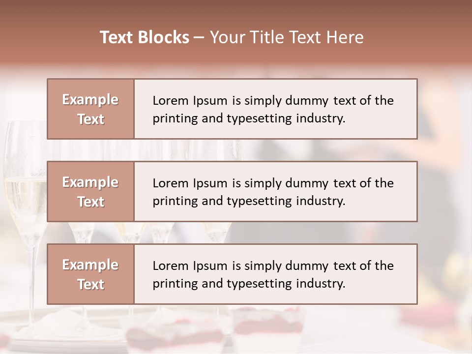 Banquet Food Mini PowerPoint Template