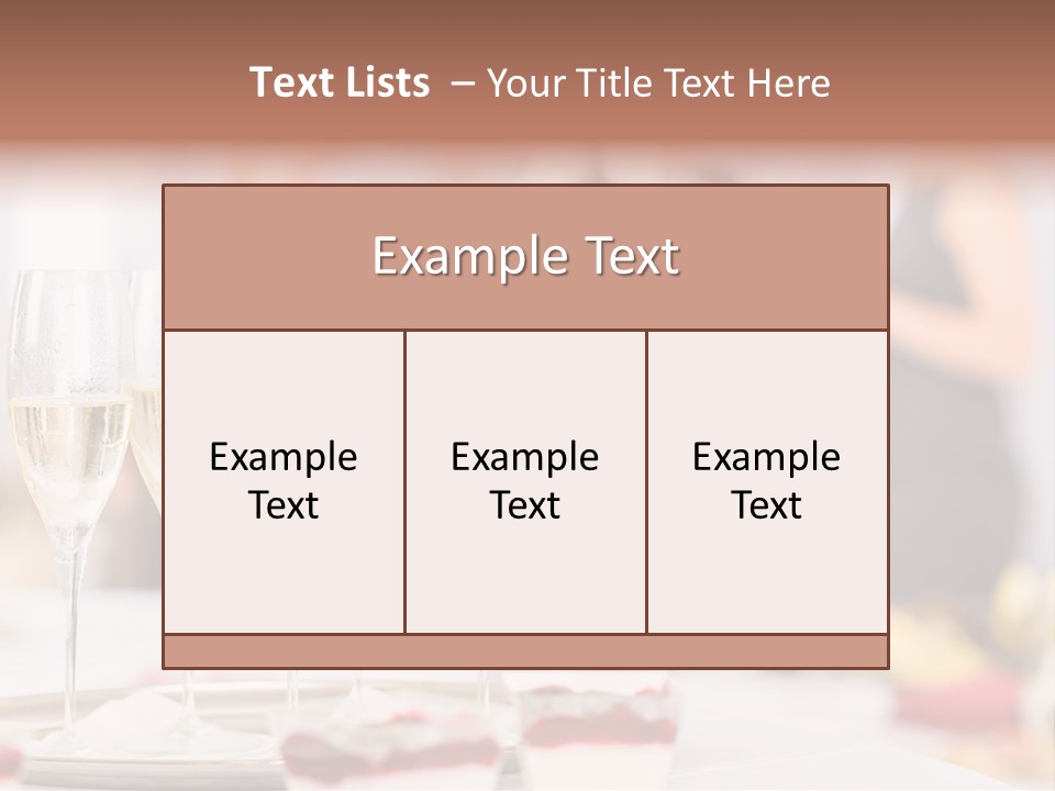 Banquet Food Mini PowerPoint Template
