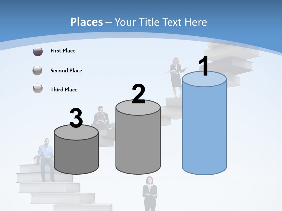 Woman Abstract Standing PowerPoint Template