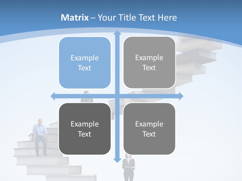 Woman Abstract Standing PowerPoint Template