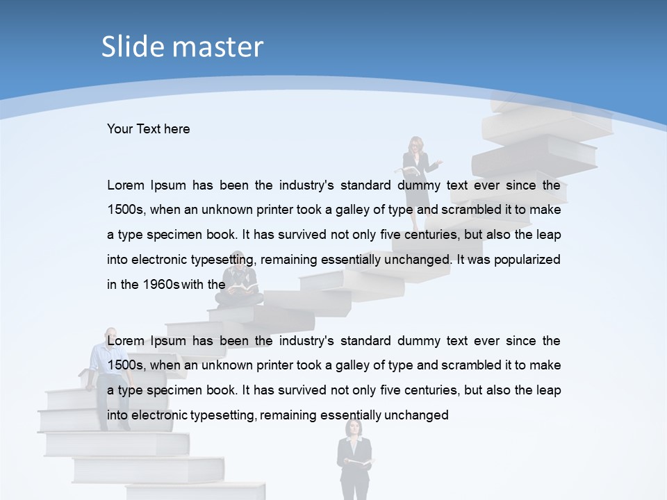 Woman Abstract Standing PowerPoint Template