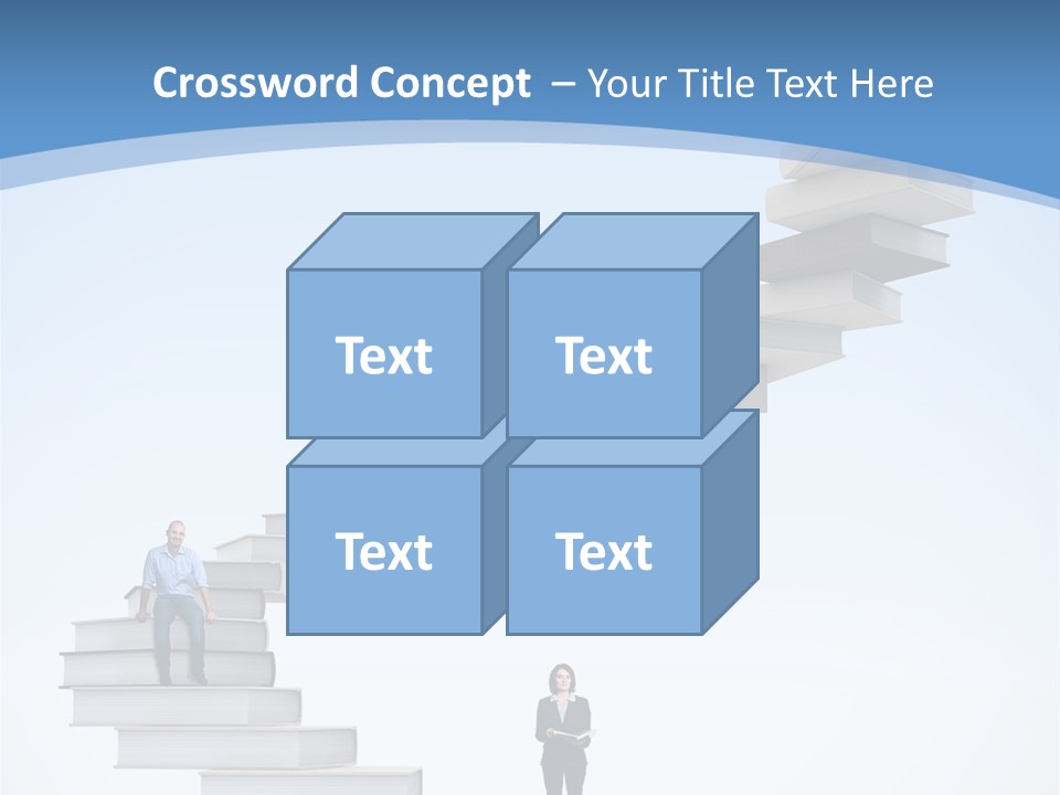 Woman Abstract Standing PowerPoint Template