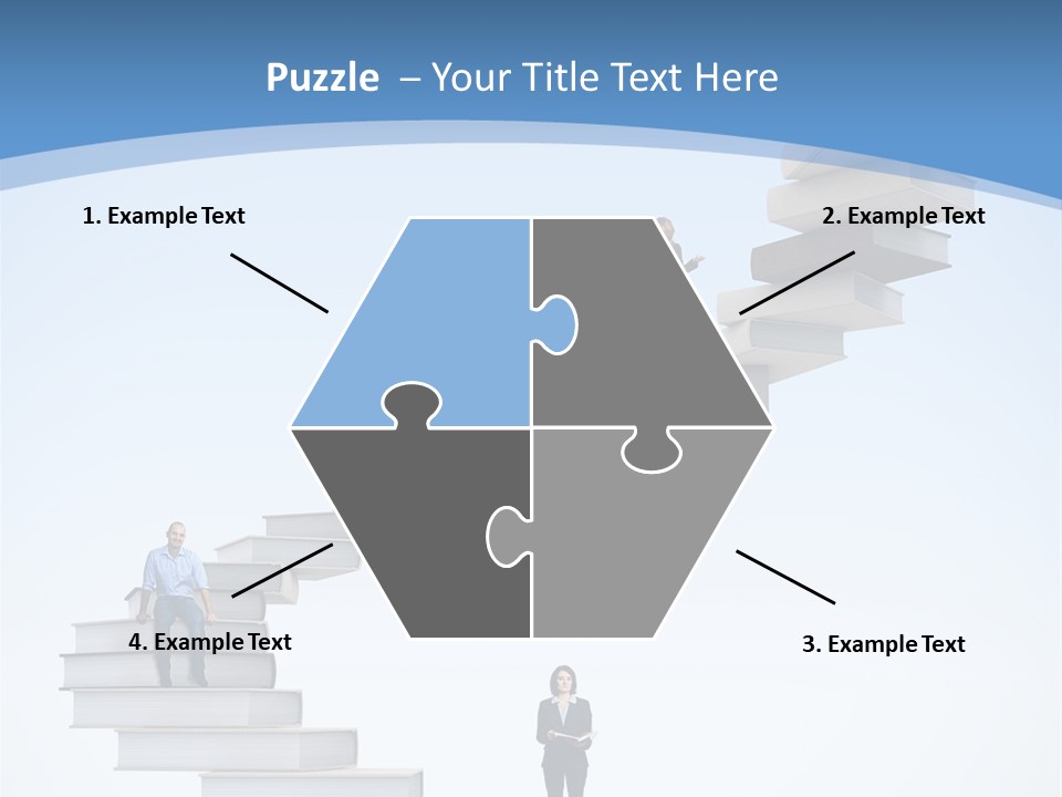 Woman Abstract Standing PowerPoint Template