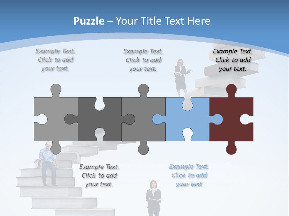 Woman Abstract Standing PowerPoint Template