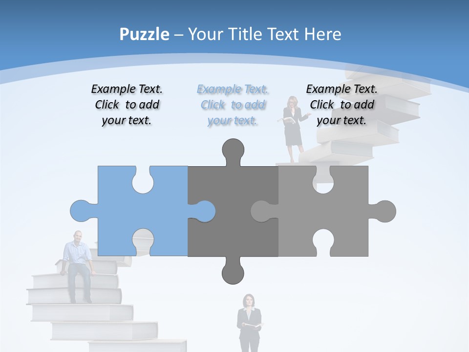 Woman Abstract Standing PowerPoint Template