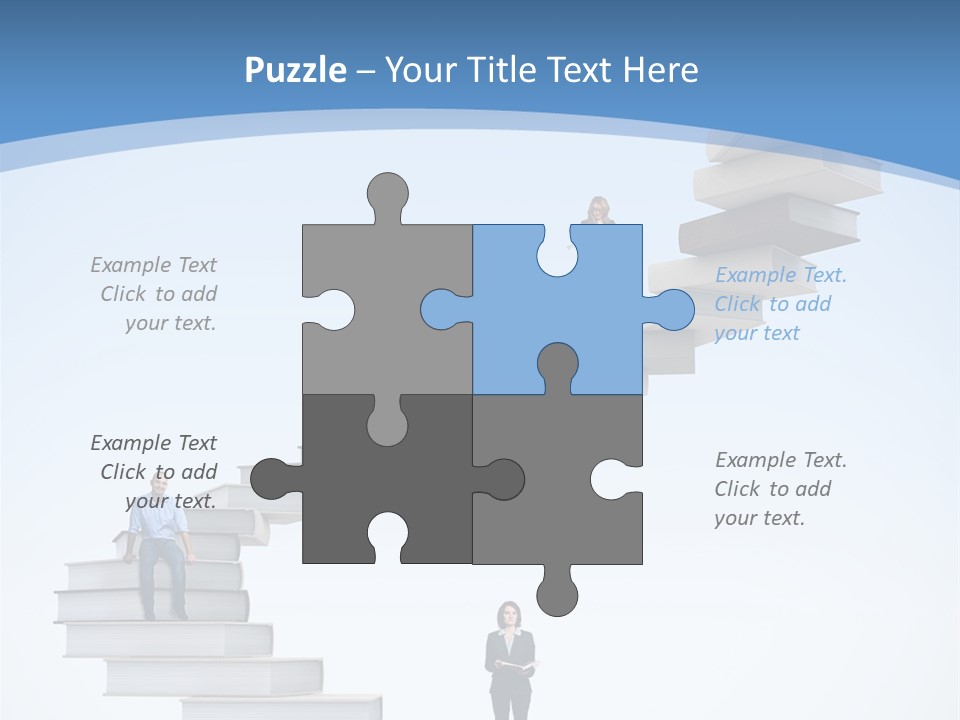 Woman Abstract Standing PowerPoint Template