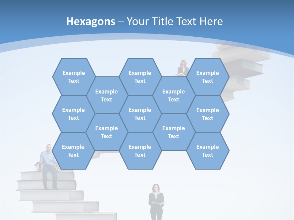 Woman Abstract Standing PowerPoint Template