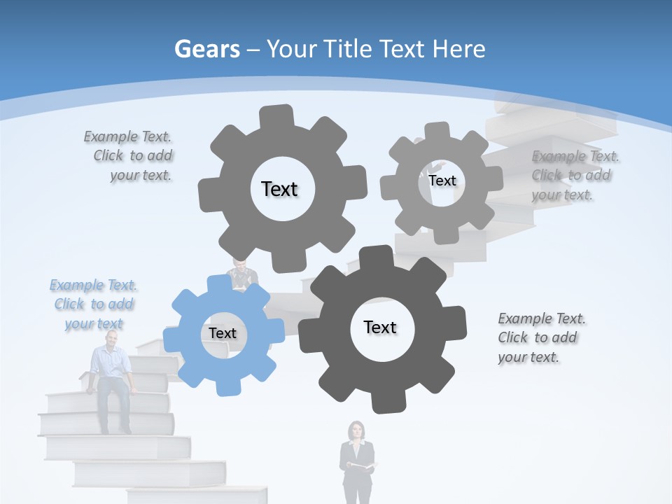 Woman Abstract Standing PowerPoint Template