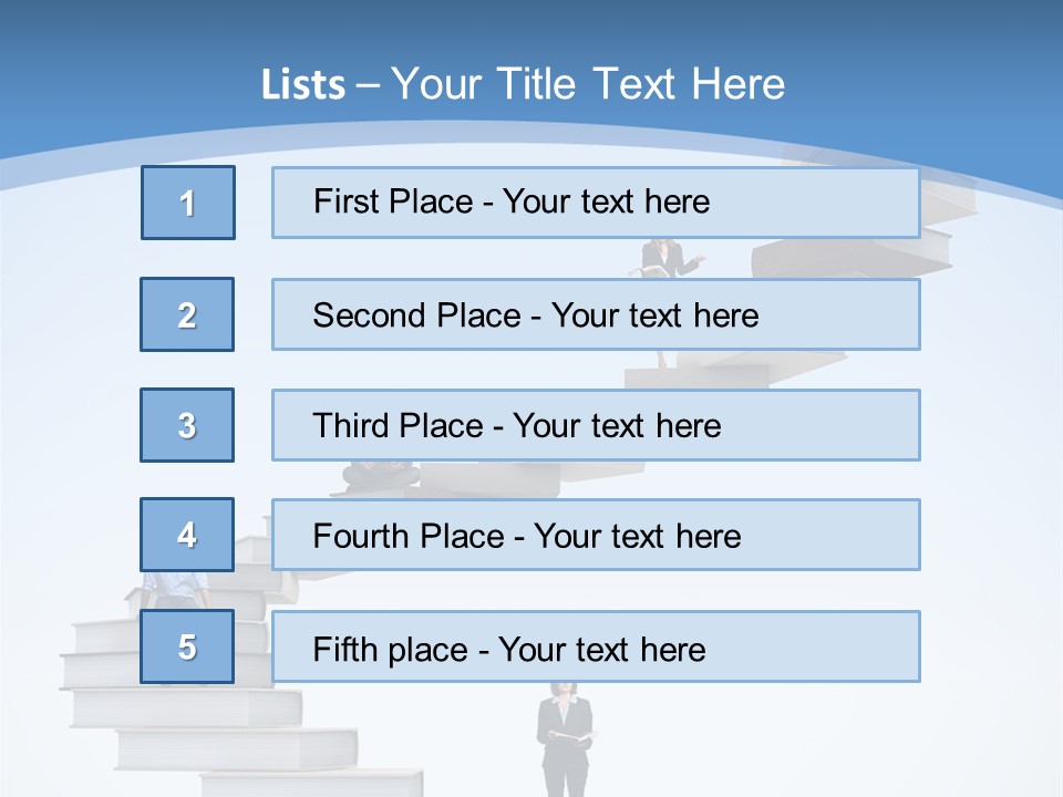 Woman Abstract Standing PowerPoint Template