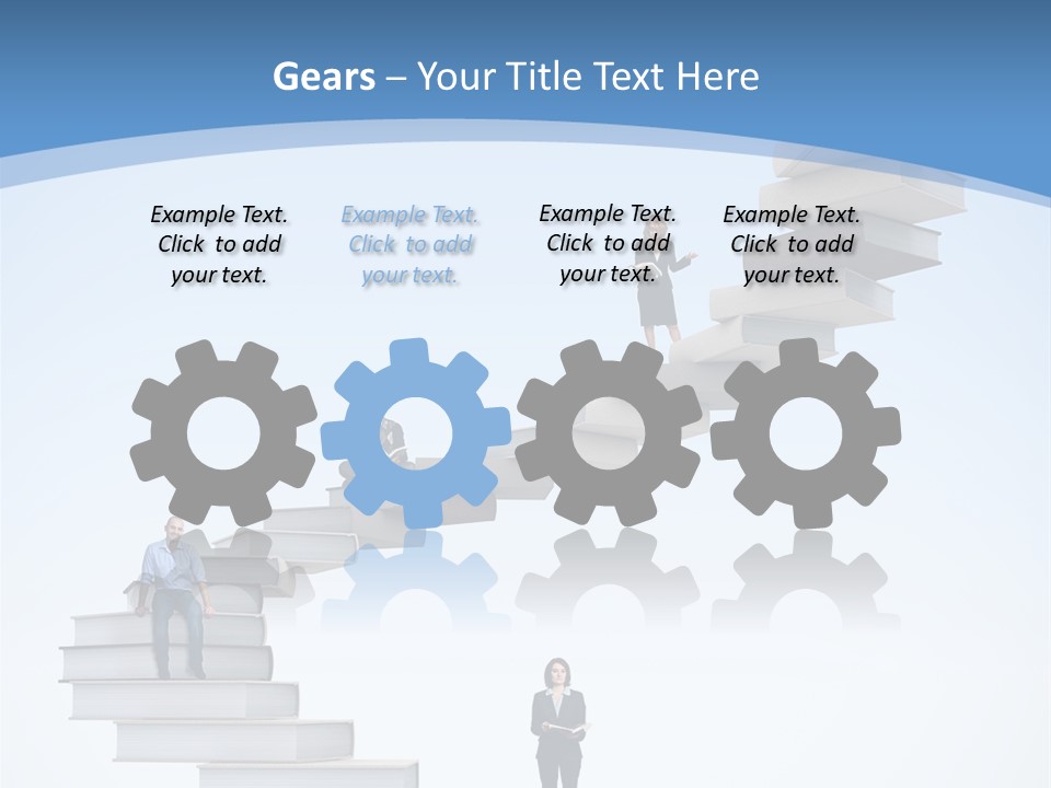 Woman Abstract Standing PowerPoint Template