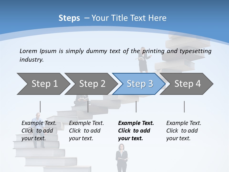 Woman Abstract Standing PowerPoint Template