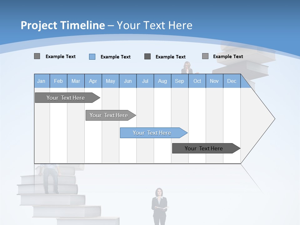 Woman Abstract Standing PowerPoint Template