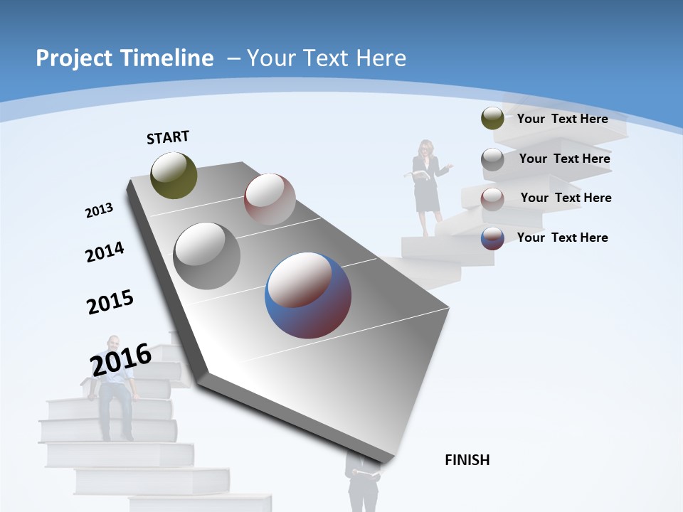 Woman Abstract Standing PowerPoint Template