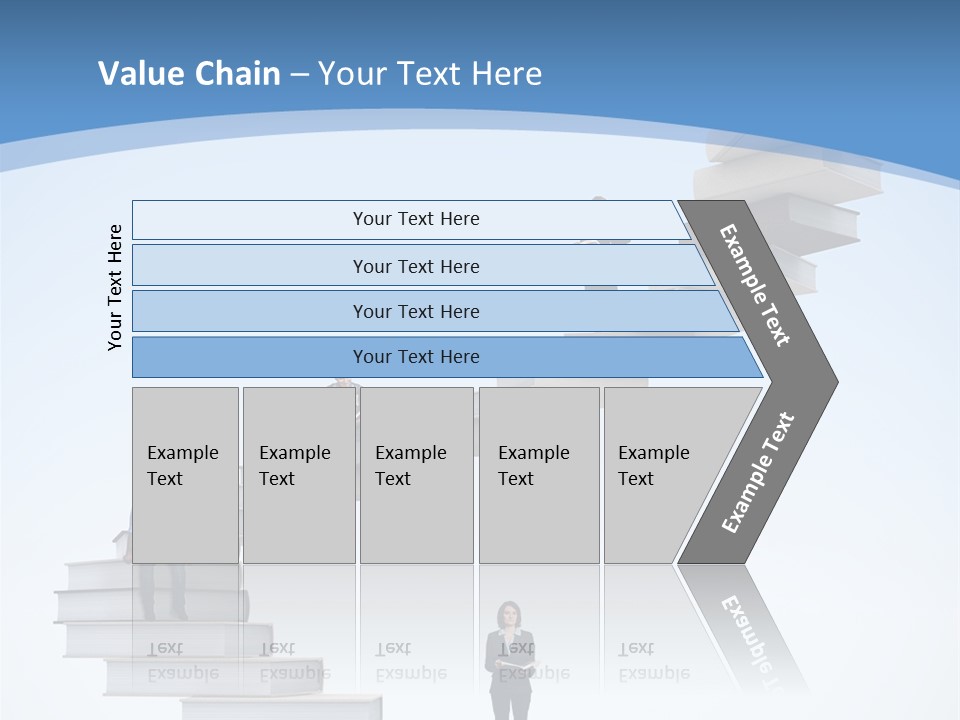 Woman Abstract Standing PowerPoint Template
