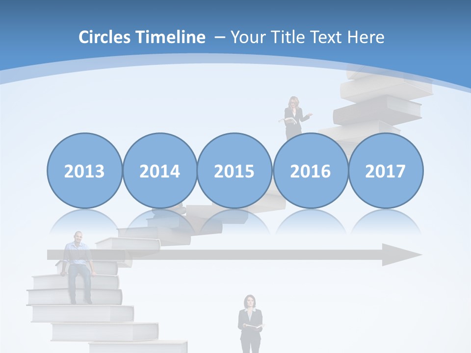 Woman Abstract Standing PowerPoint Template