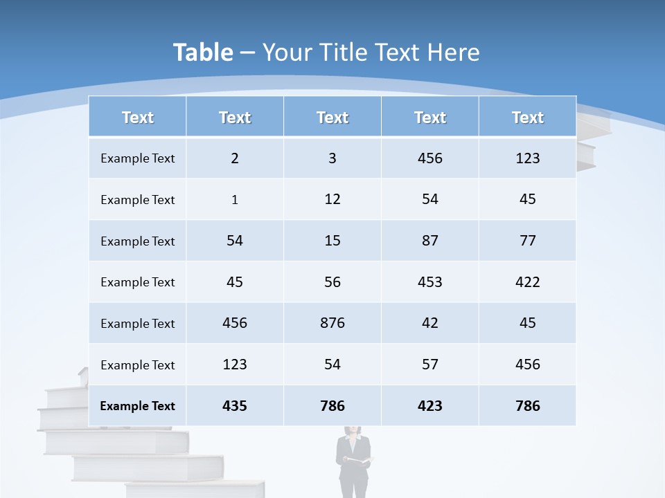 Woman Abstract Standing PowerPoint Template