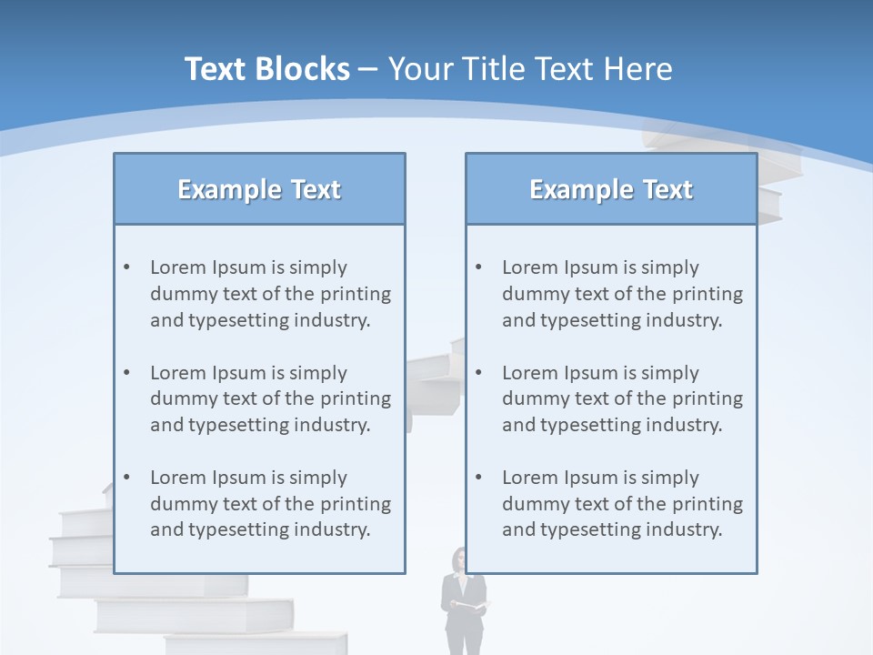 Woman Abstract Standing PowerPoint Template