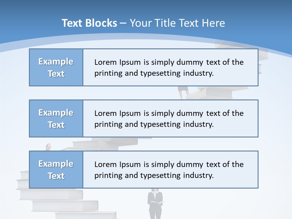 Woman Abstract Standing PowerPoint Template