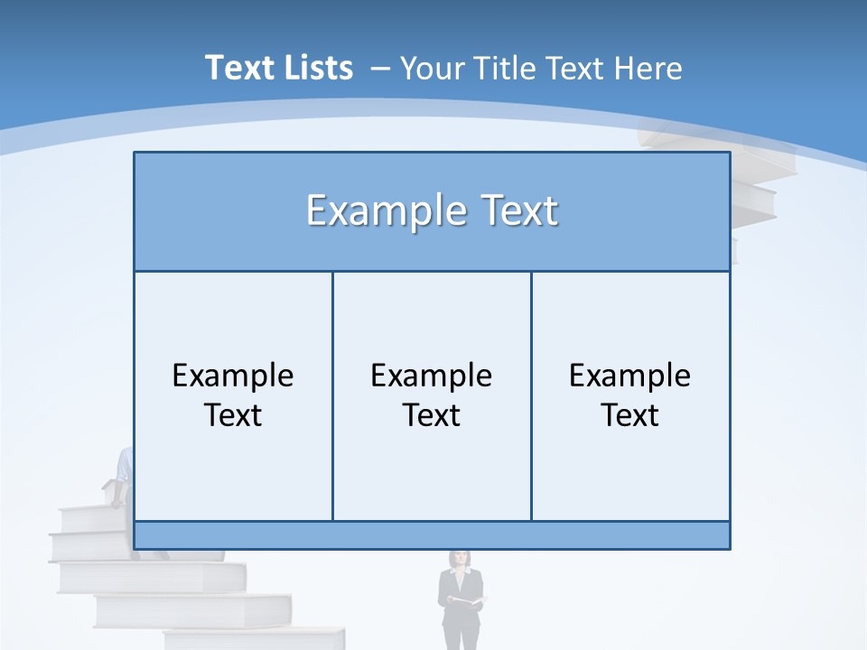 Woman Abstract Standing PowerPoint Template
